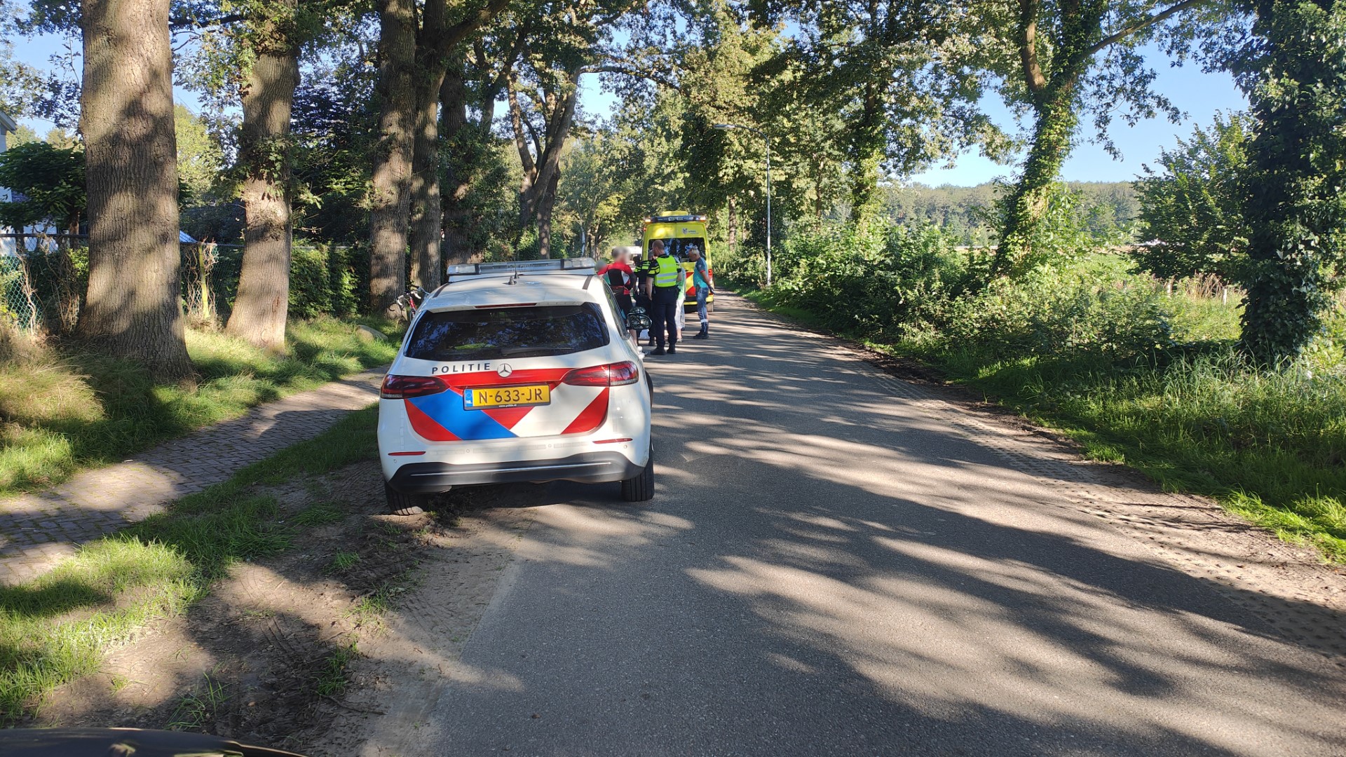 Vrouw gewond na val van fiets