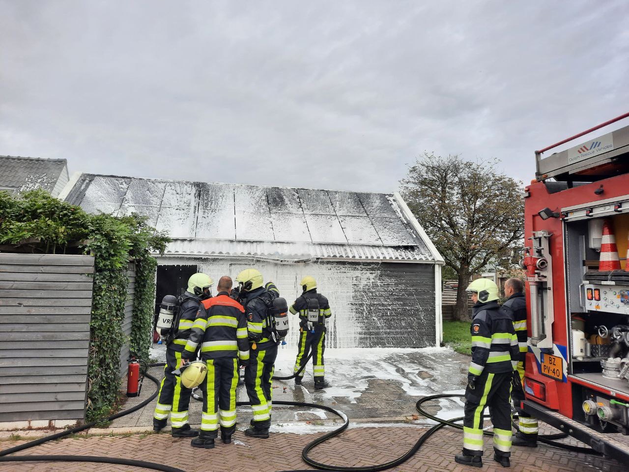 Schuurbrand snel onder controle