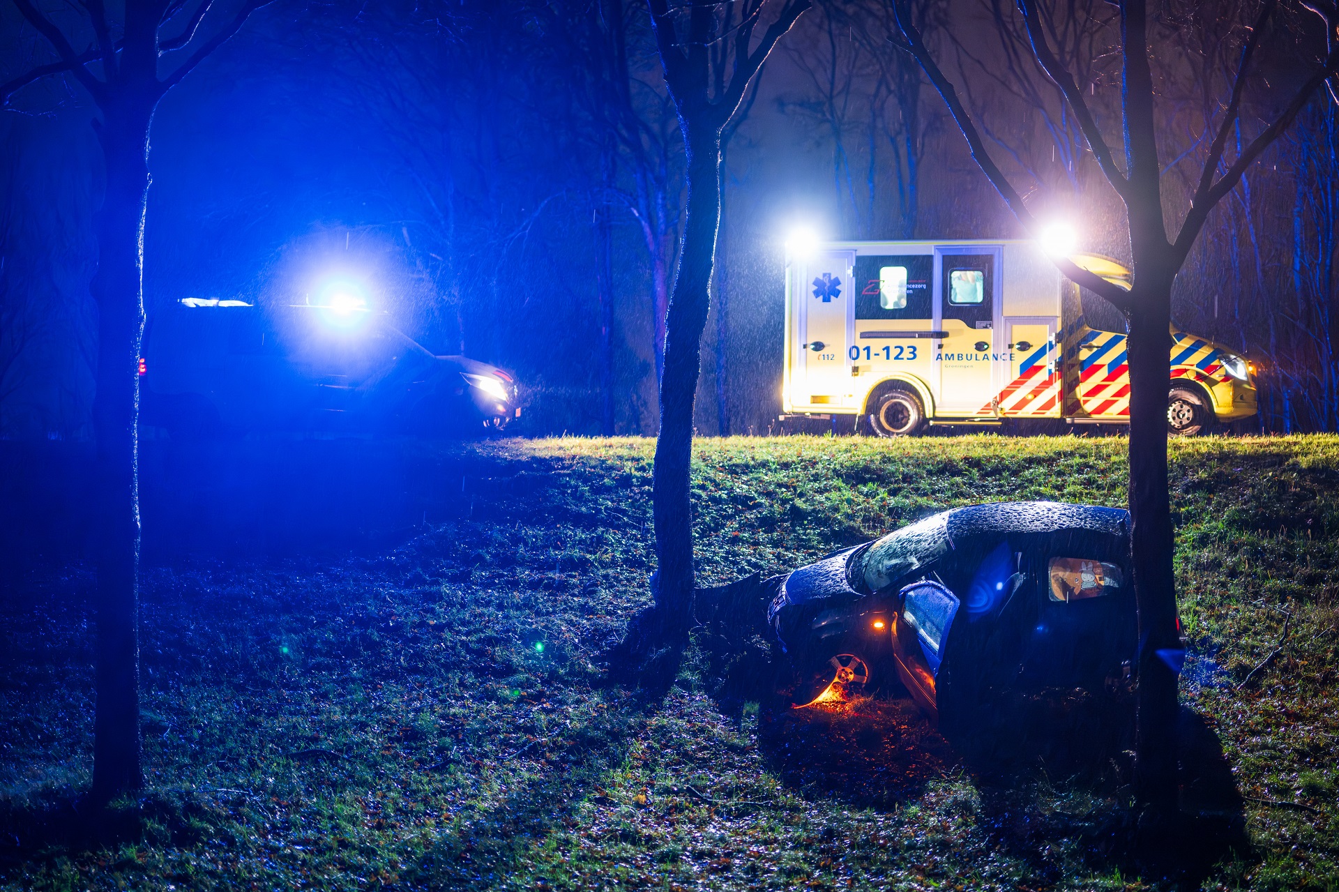 Opnieuw ongeval op afrit van A7