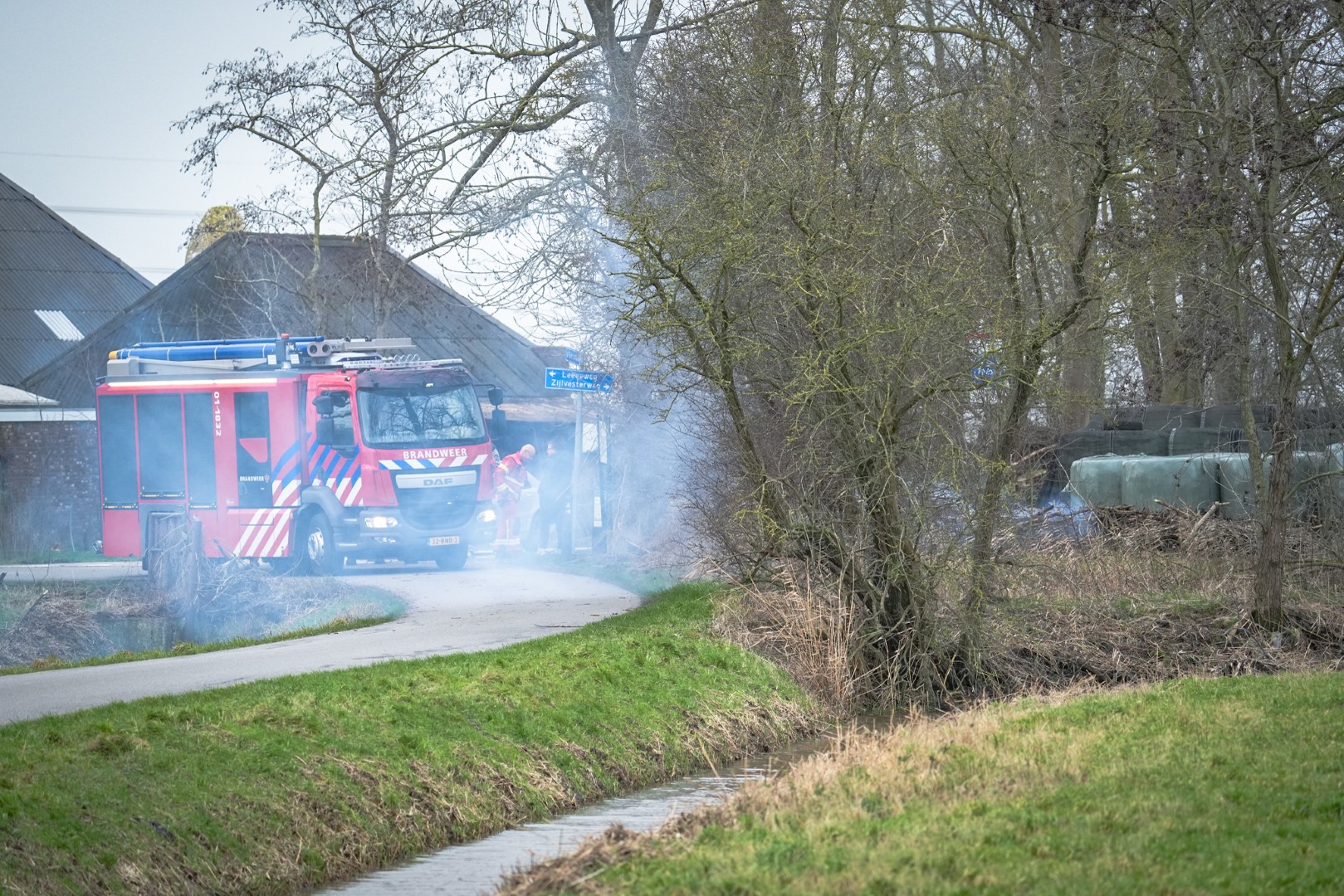 Brandweer grijpt in bij buitenbrand