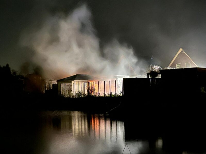Schuurtje door brand verwoest