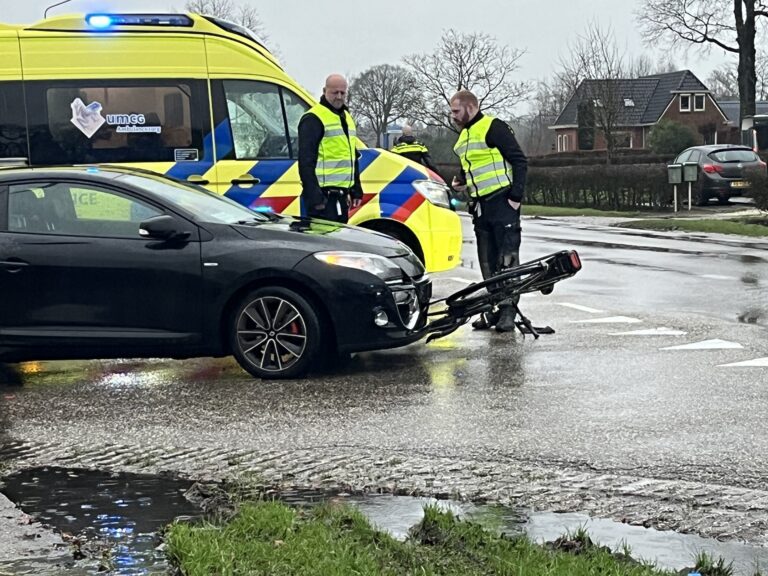Fietser gewond na aanrijding met auto