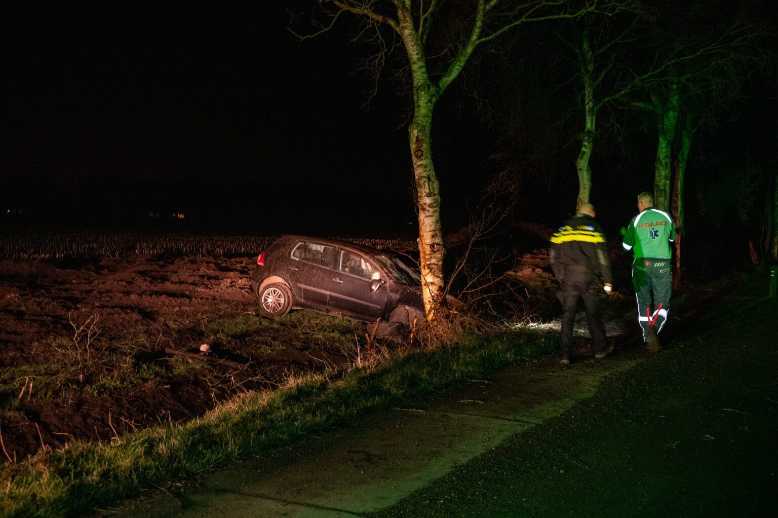 Auto Met Vier Inzittenden Slaat Over De Kop - NoorderNieuws