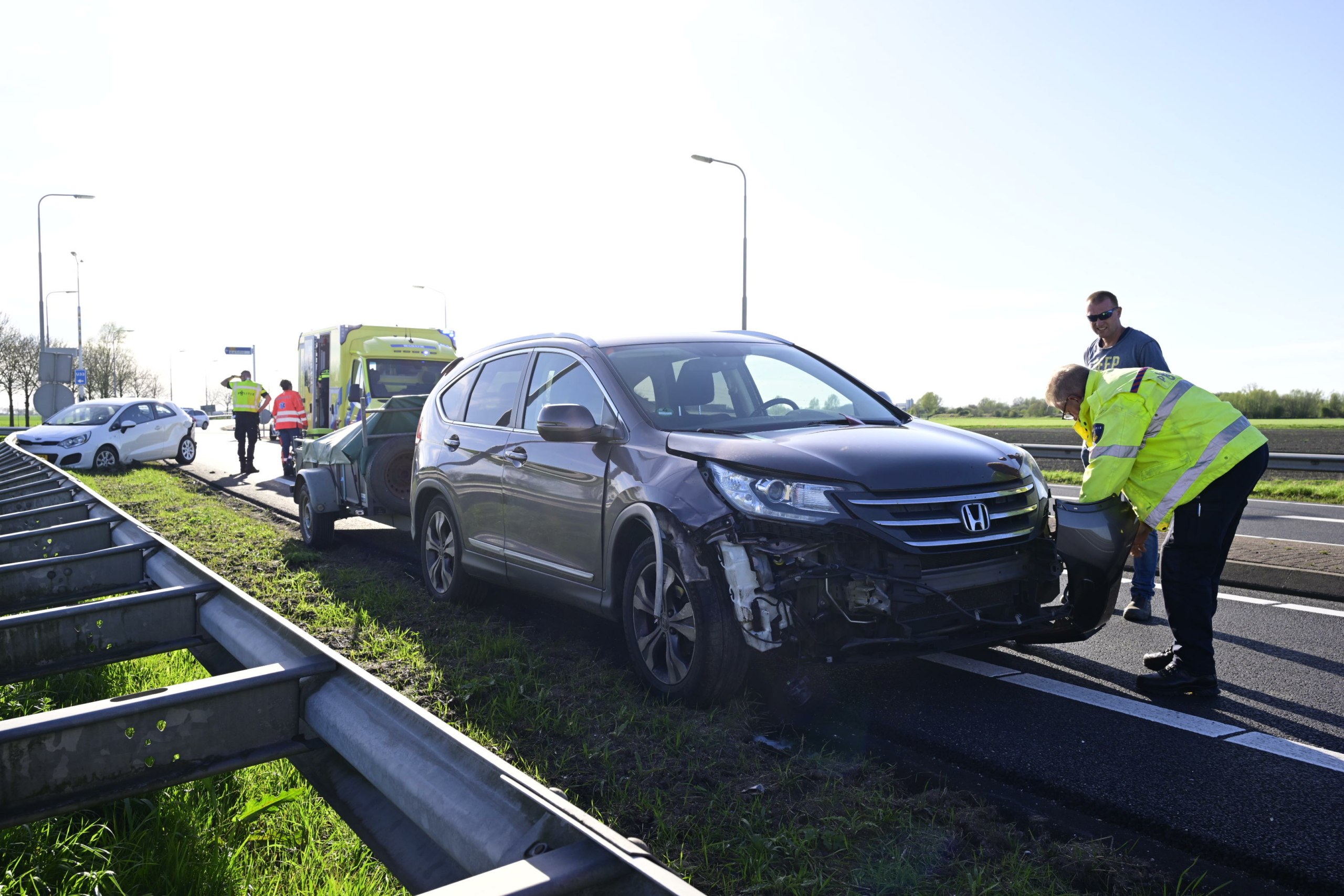 Twee voertuigen beschadigd bij ongeval