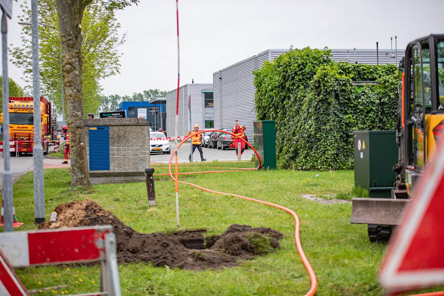 Bedrijven ontruimd vanwege gaslek