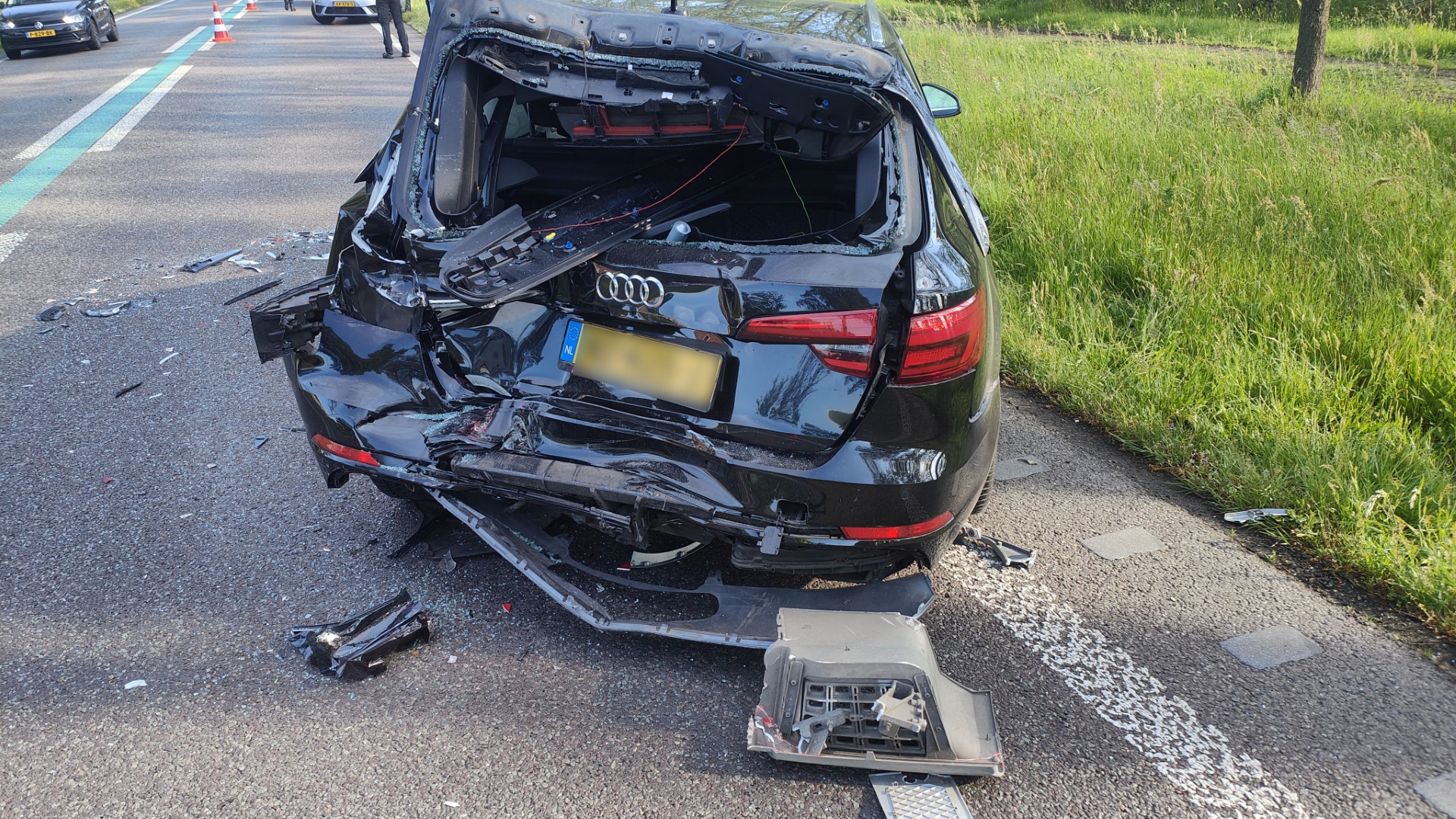 Twee ongevallen op N34 weg afgesloten