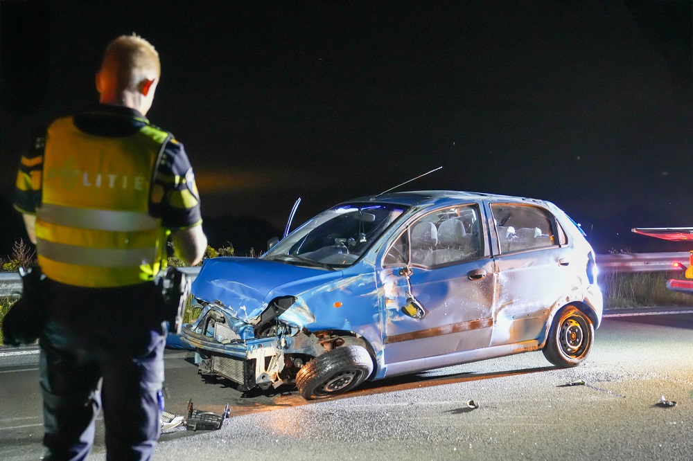 Ravage na eenzijdig verkeersongeval op N381