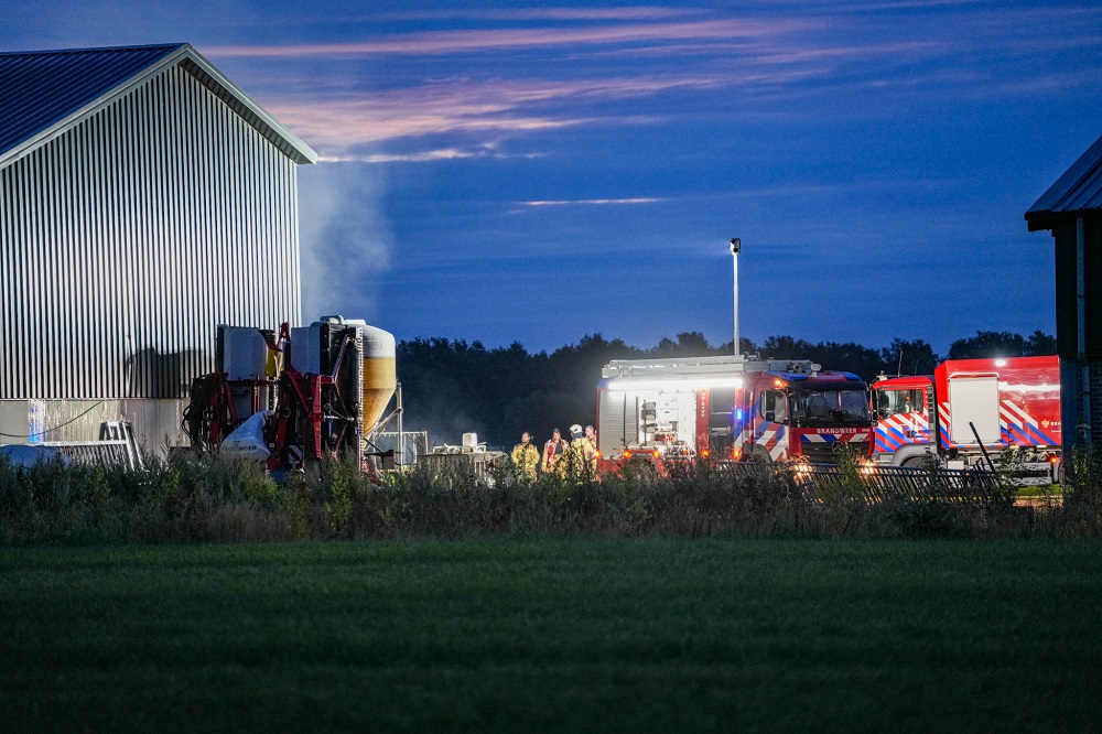 Brand in kapschuur in Schoonebeek