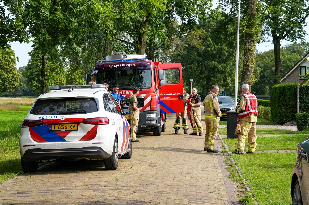 Explosie op toilet van woning, bewoners erg geschrokken