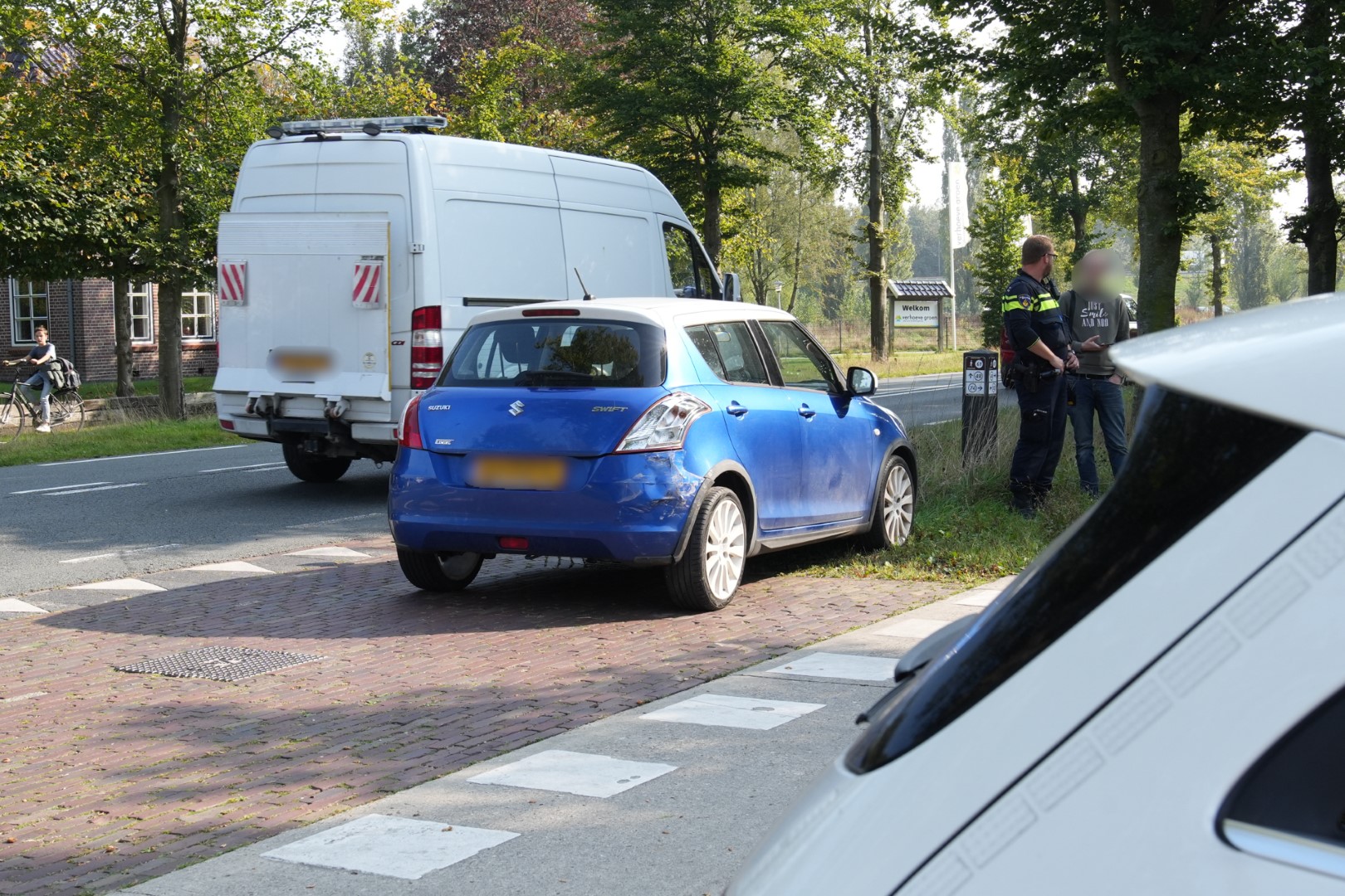 Auto’s botsen, oorzaak onbekend