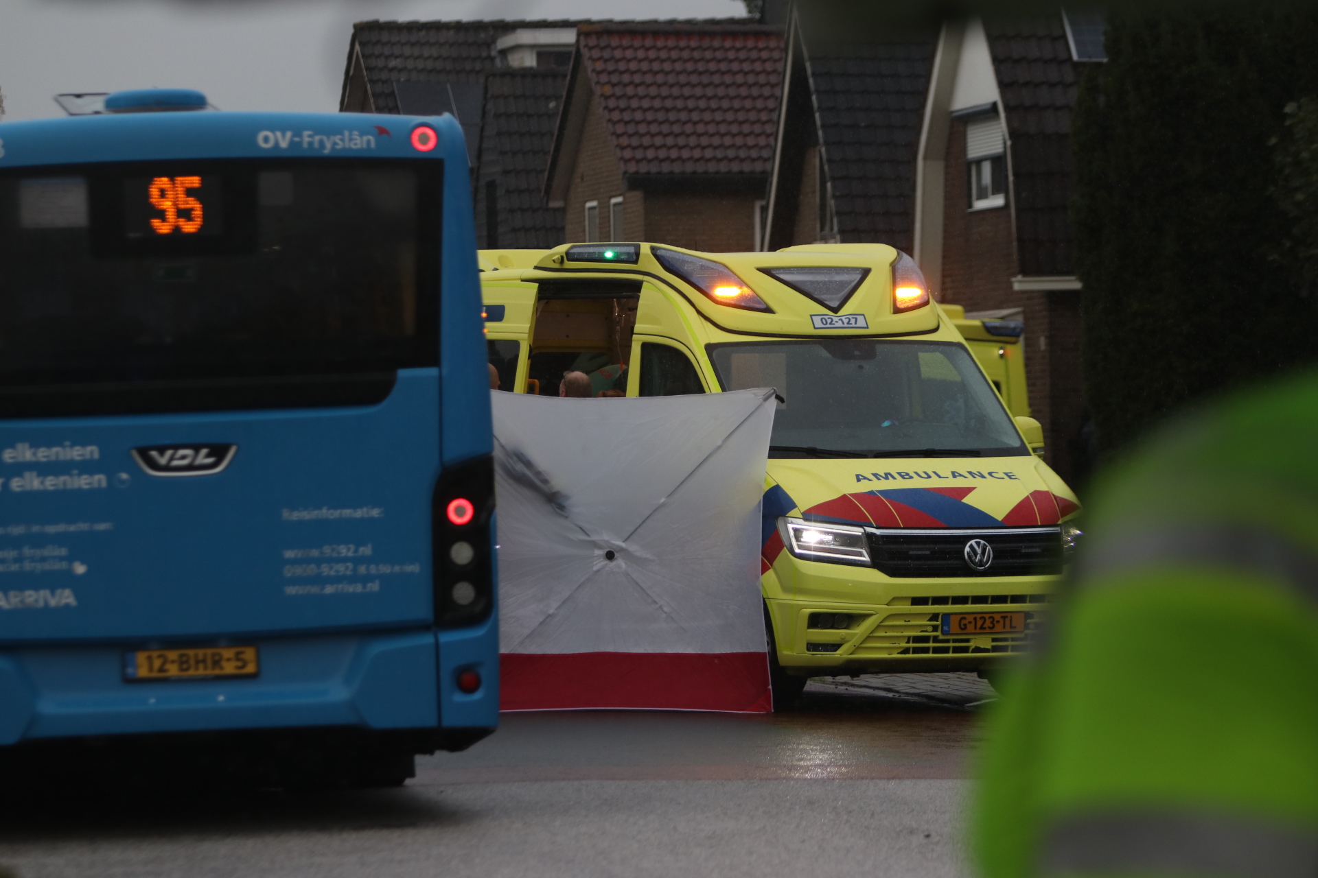 Ernstig ongeval tussen lijnbus en fietser