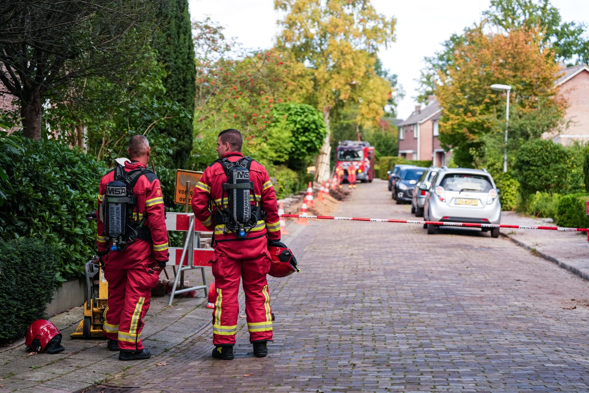 Gaslekkage tijdens aanleg van glasvezel