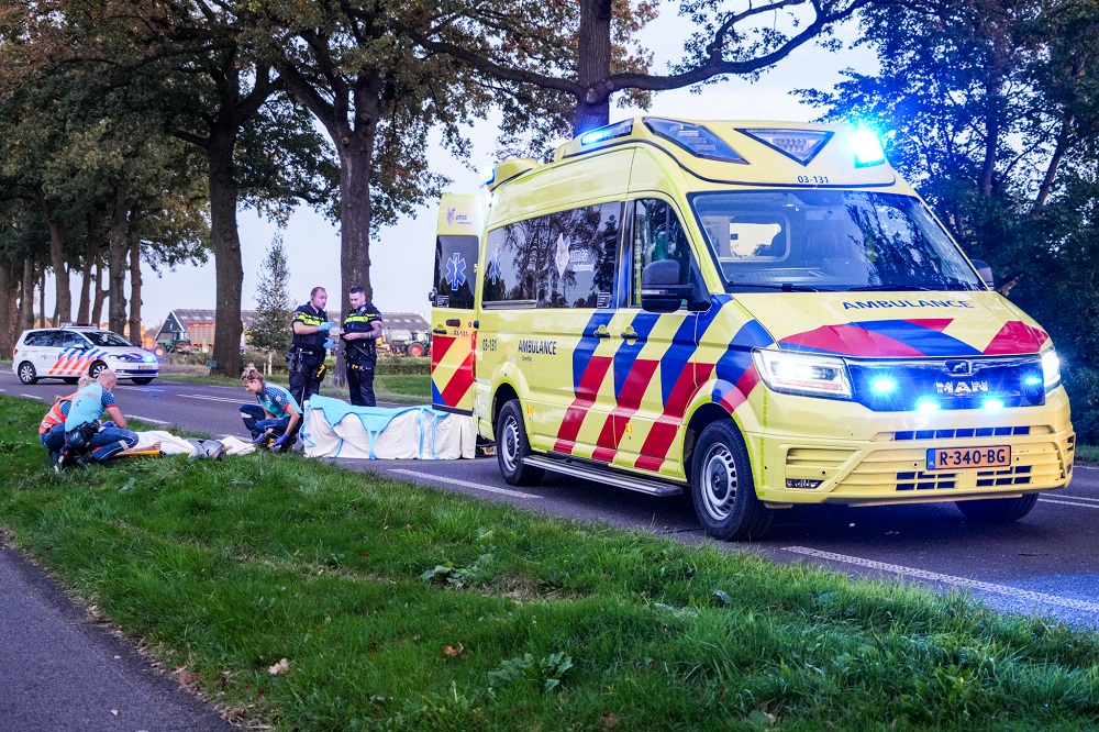 Motorrijder komt ten val en raakt gewond