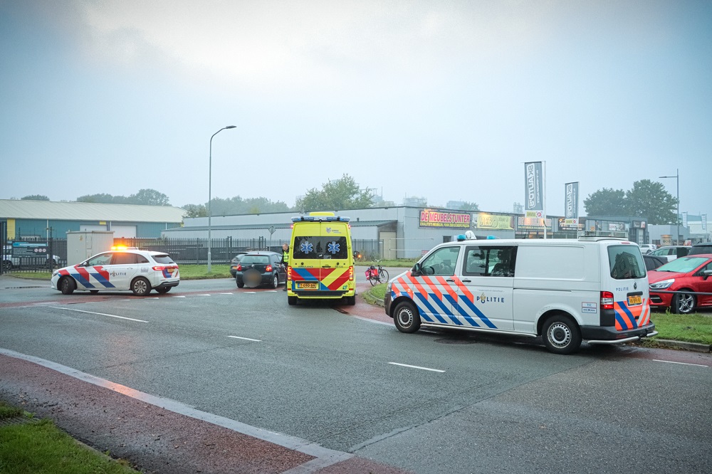 Fietser gewond na aanrijding met auto