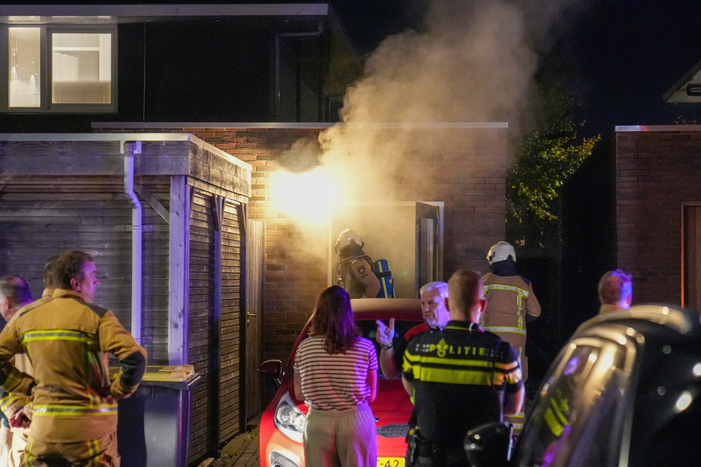 Woning vol rook bij woningbrand in Assen