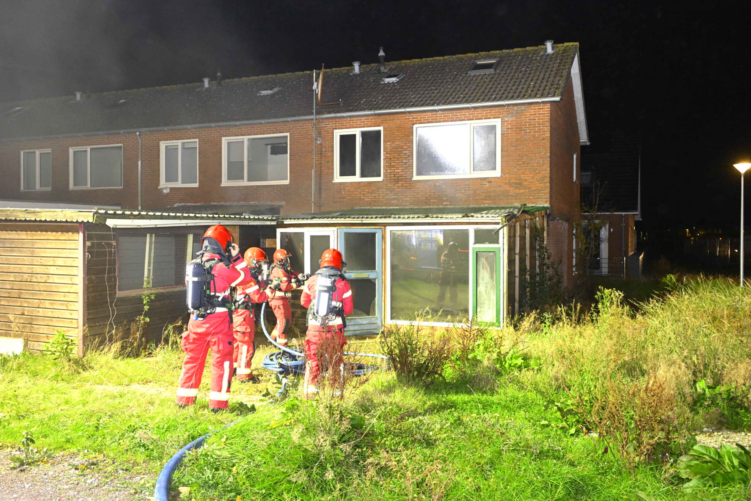 Flinke rookontwikkeling door brand in sloopwoning