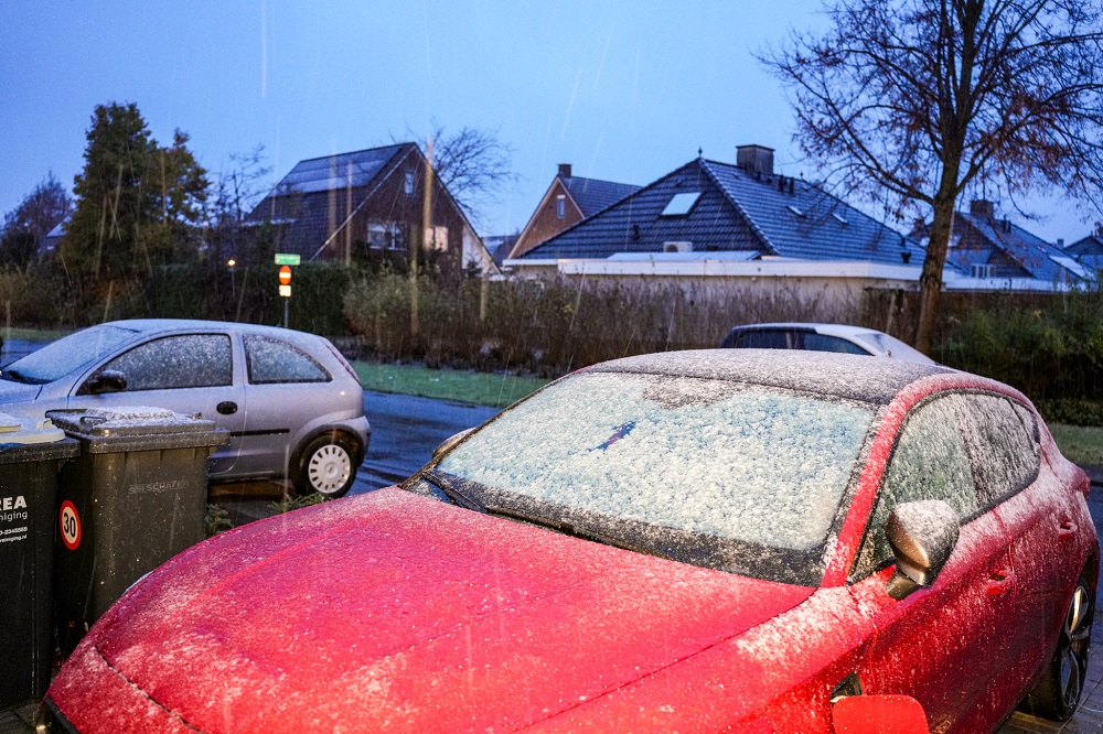 Eerste sneeuwvlokken gevallen