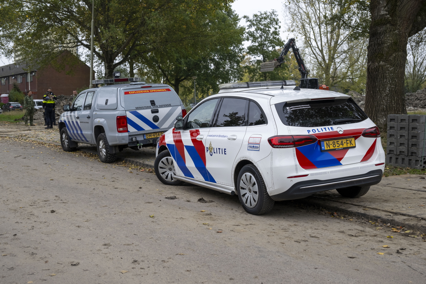 (VIDEO) Niet-ontplofte artilleriegranaat ontdekt op bouwterrein, EOD ingezet