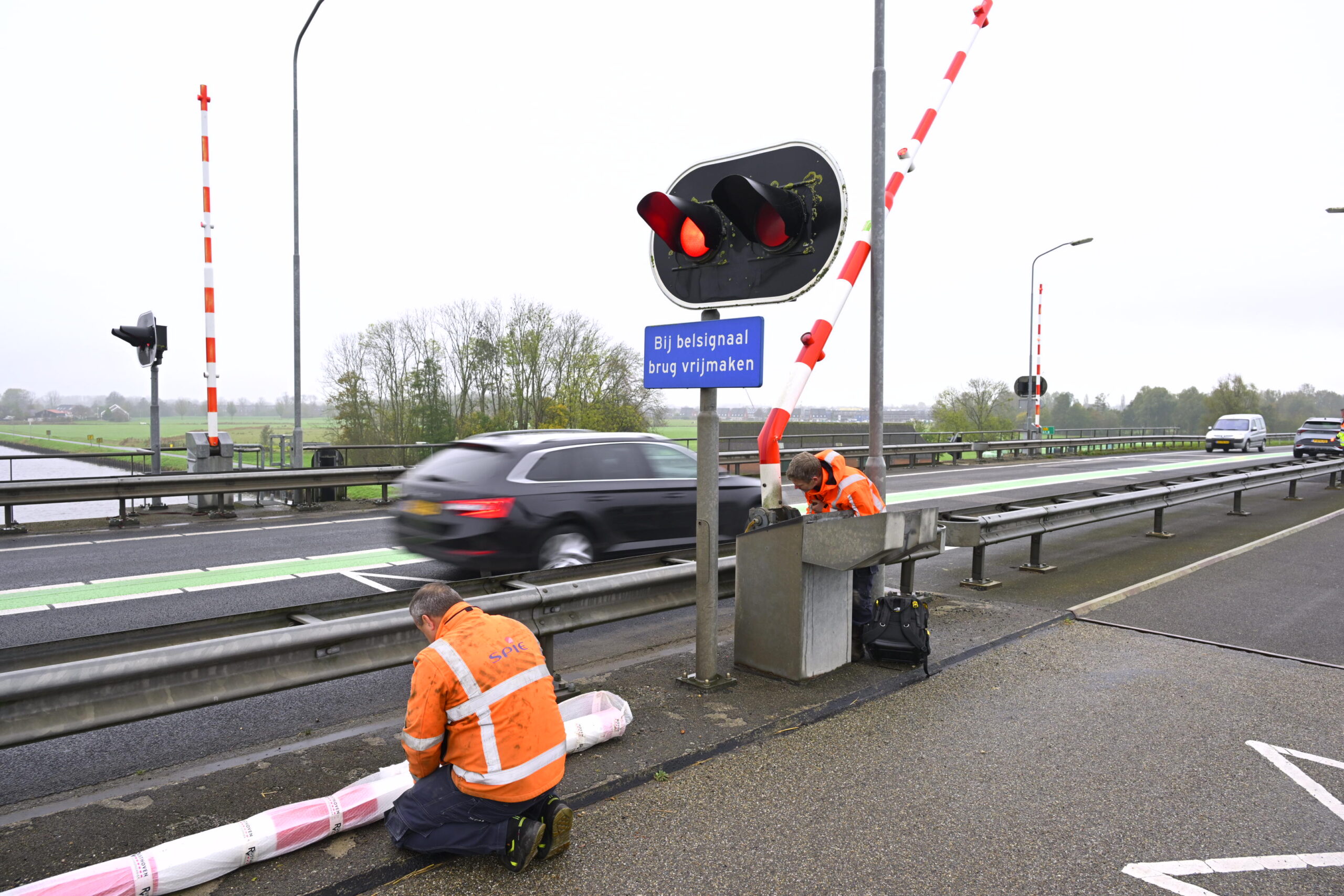 Scheepvaartverkeer stil gelegd vanwege kapotte slagboom