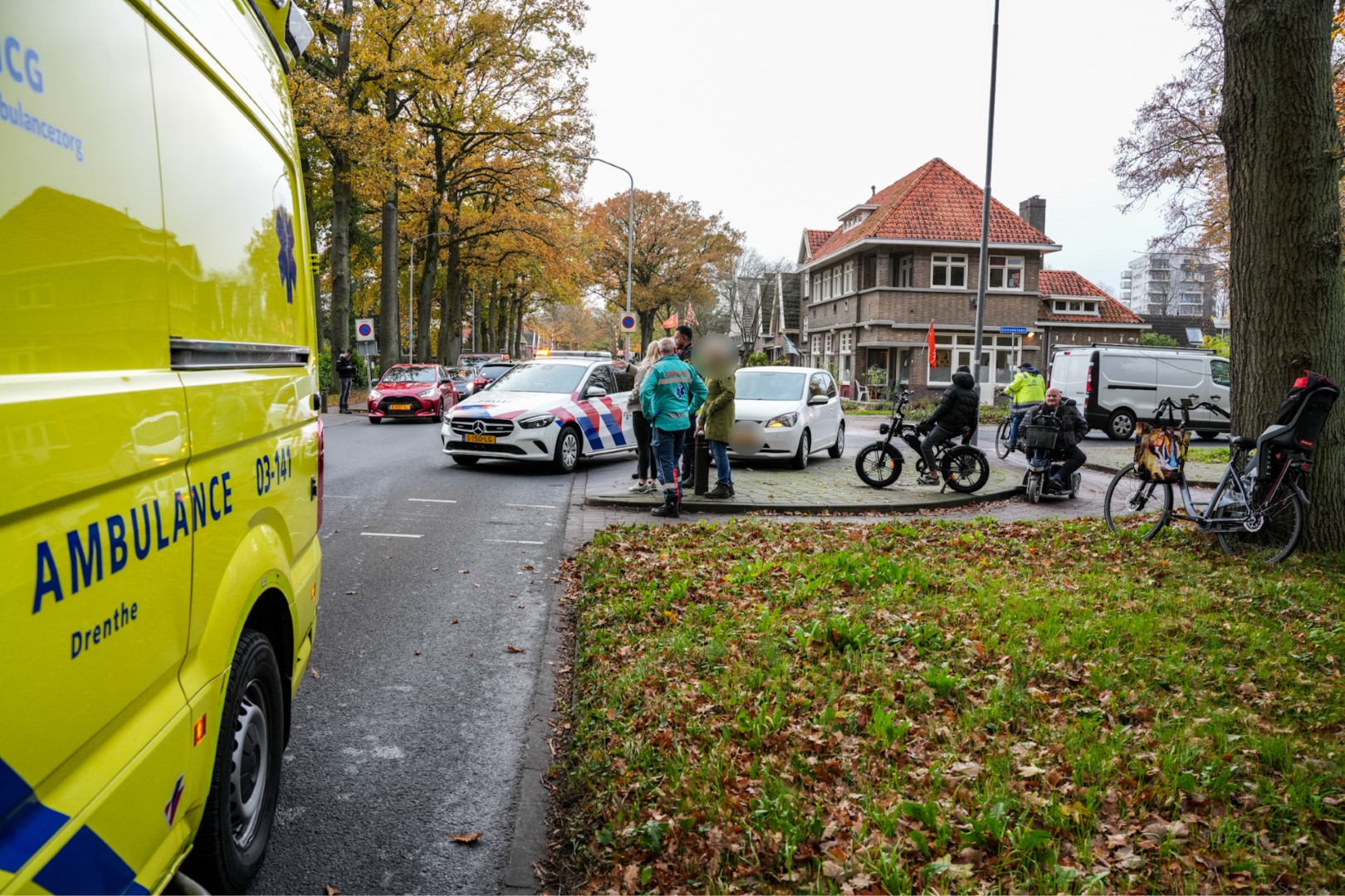 Fietser gewond na botsing met auto