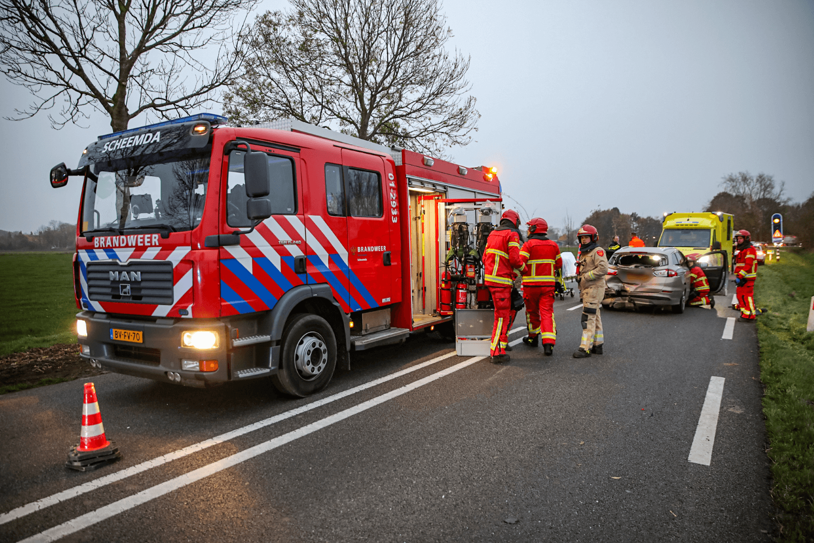 Gewonde bij kop-staartbotsing