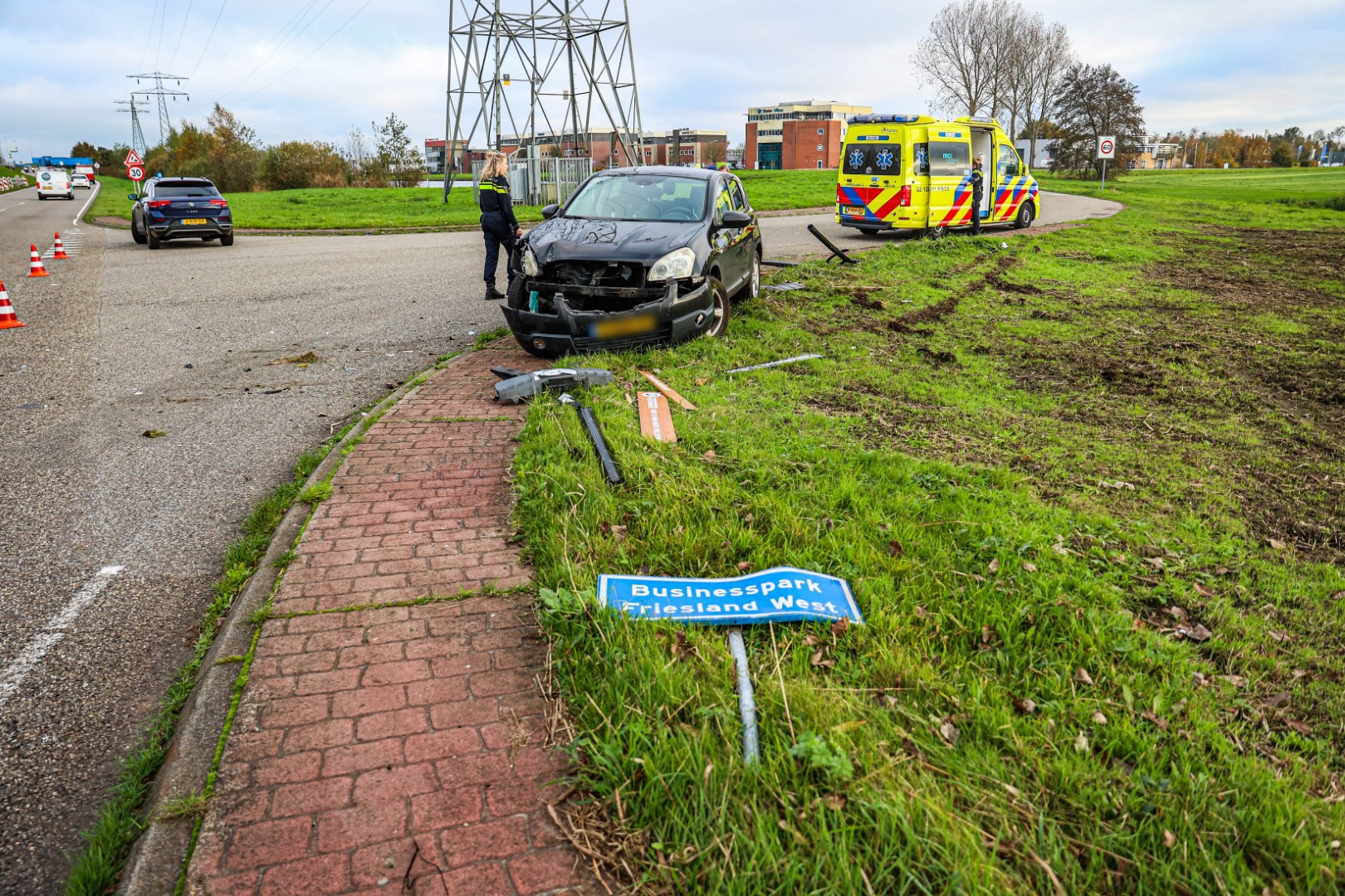 Bestuurder meegenomen door politie na ongeval