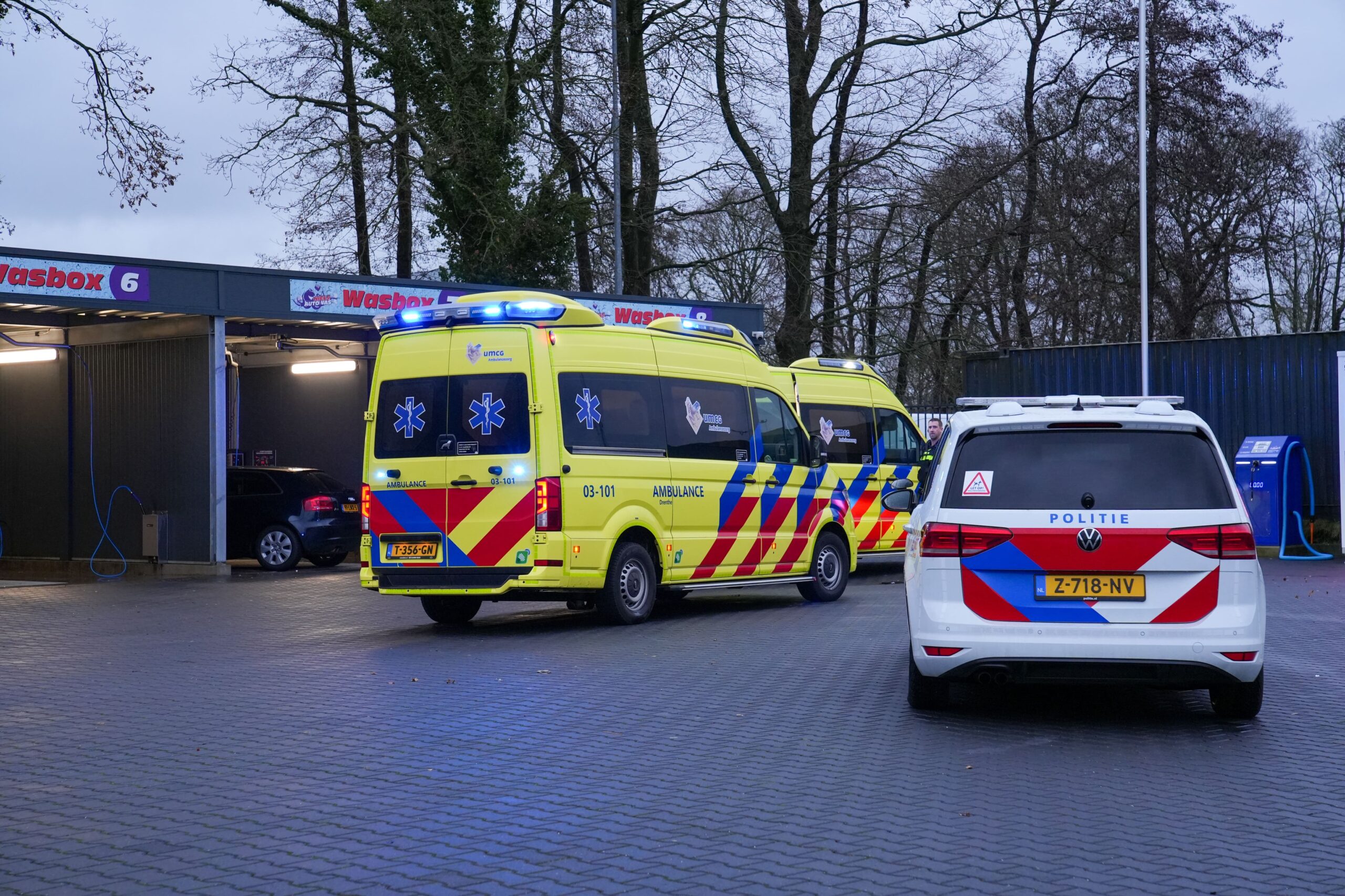 Traumahelikopter gealarmeerd voor incident bij wasboxen