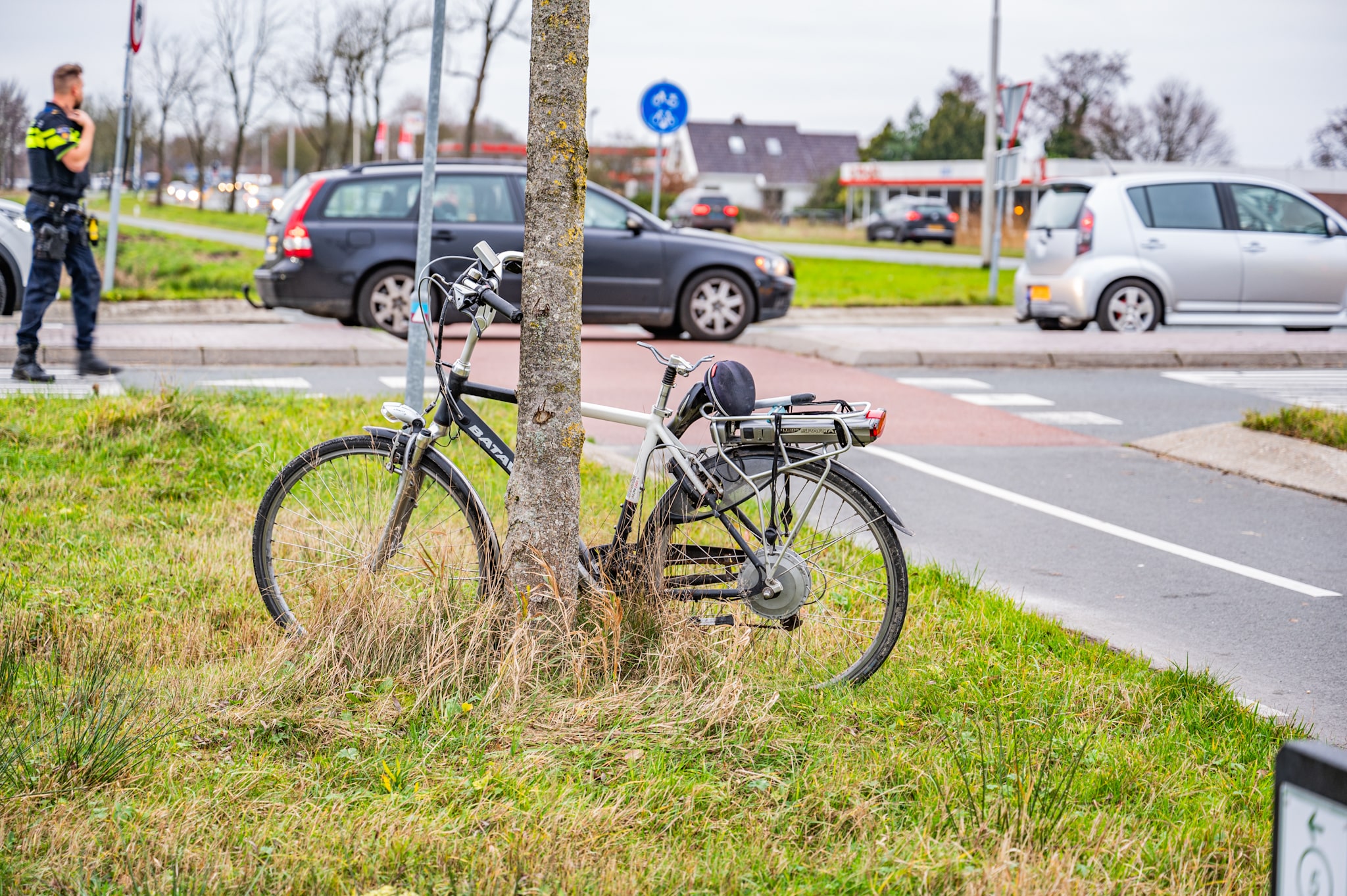 Fietser gewond bij botsing met auto