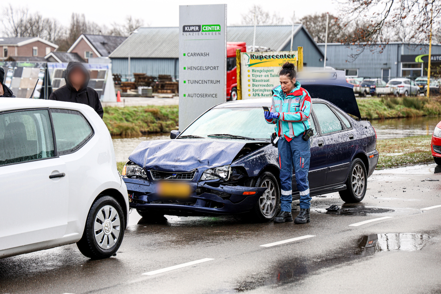 Gewonde bij kop-staart botsing
