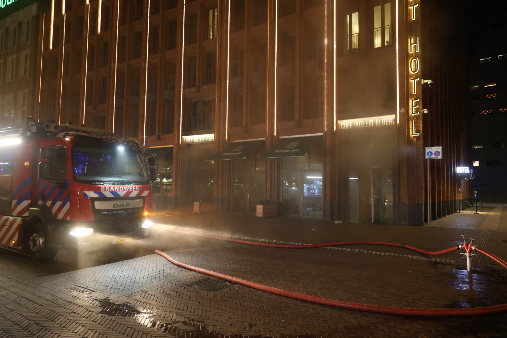 Hotelgasten geëvacueerd na brand in The Market Hotel Groningen