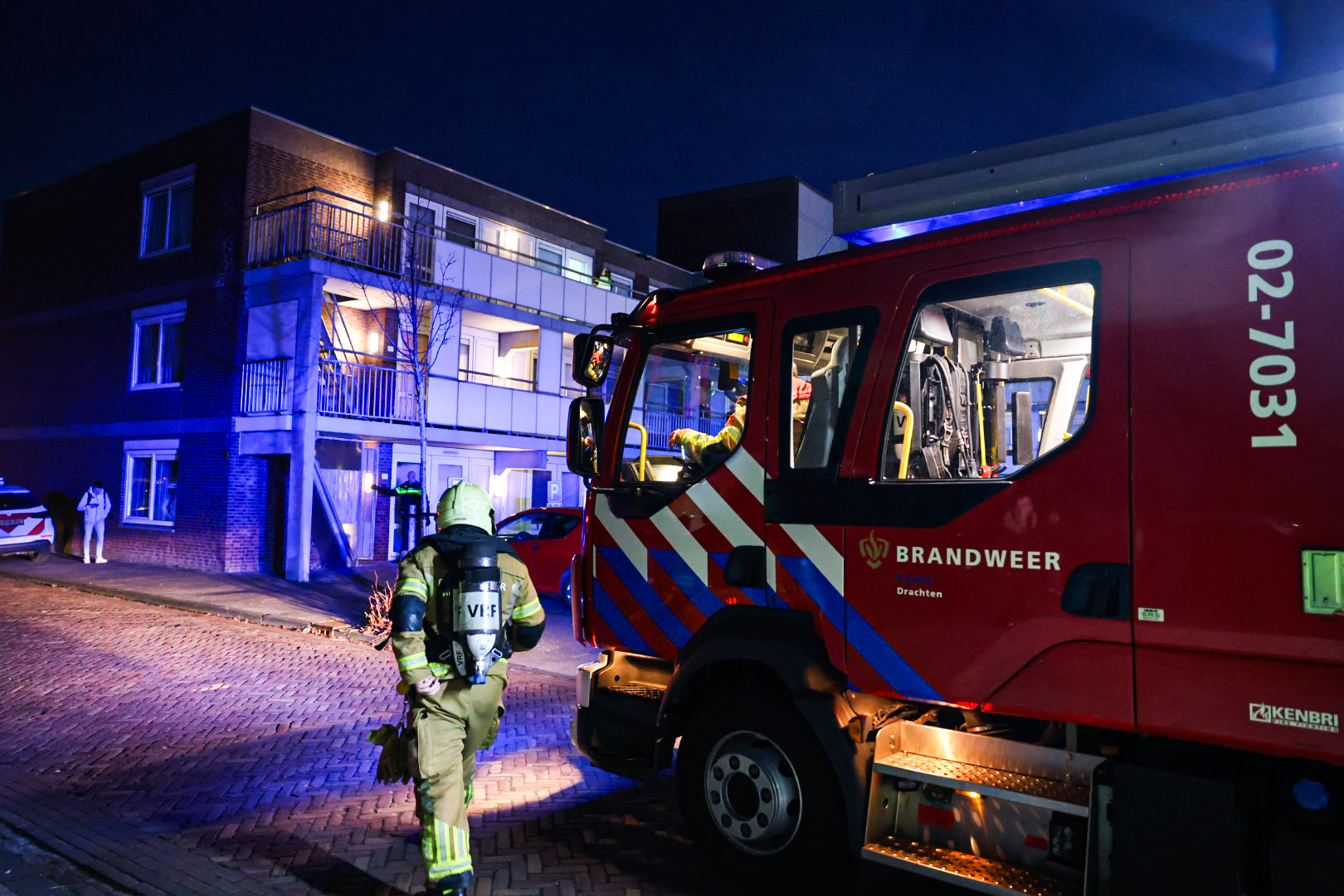 Brand in appartementencomplex