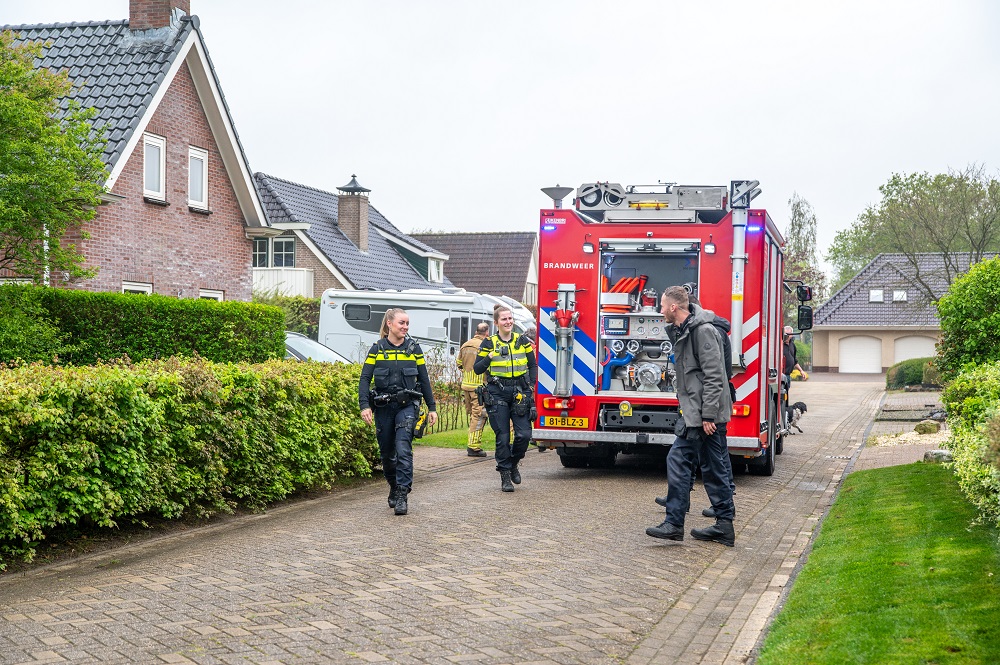 Sauna vliegt in brand in woning