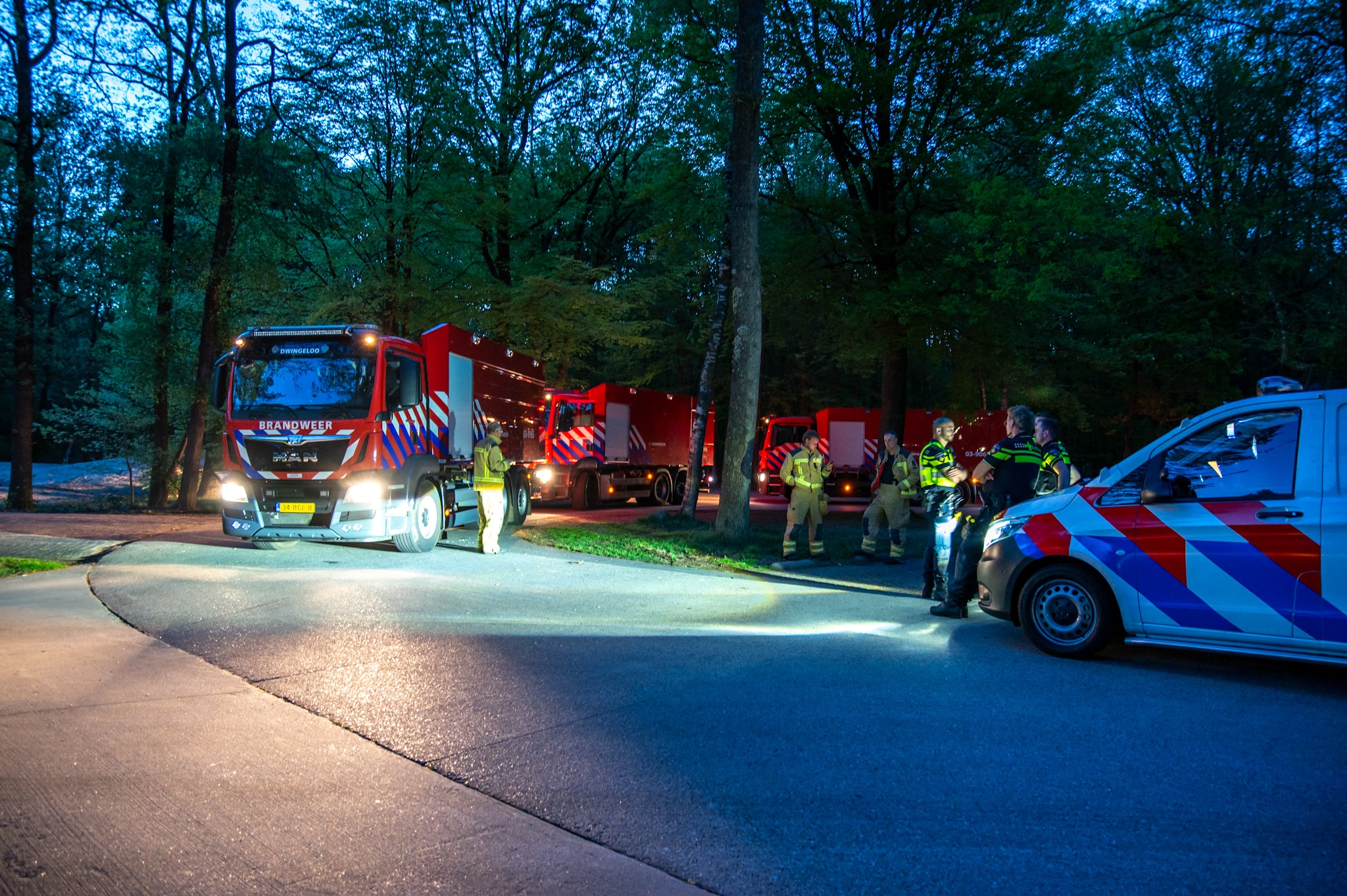 Natuurbrand in bosgebied snel onder controle