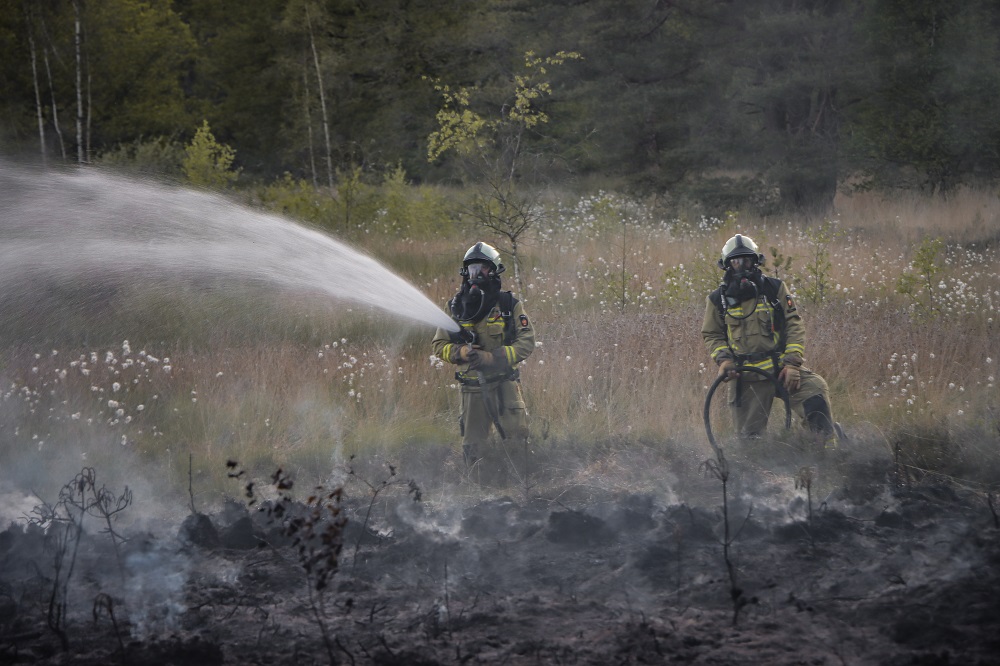 Brandweer groots uitgerukt voor natuurbrand