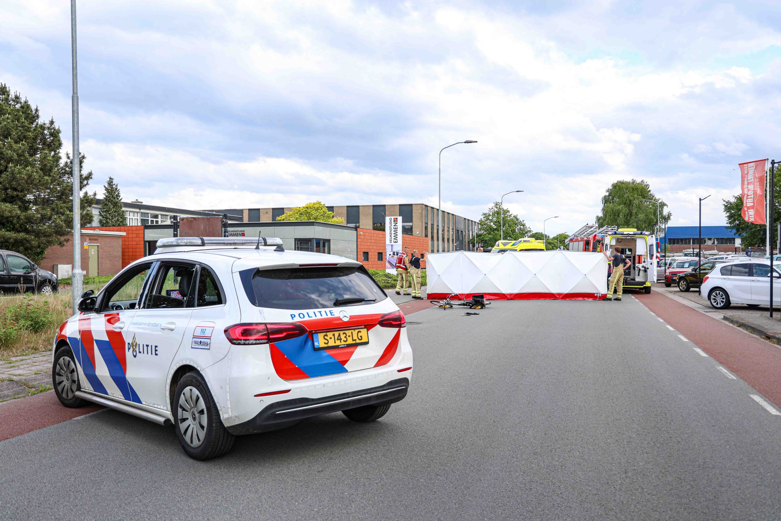 Fietser gereanimeerd na botsing met auto