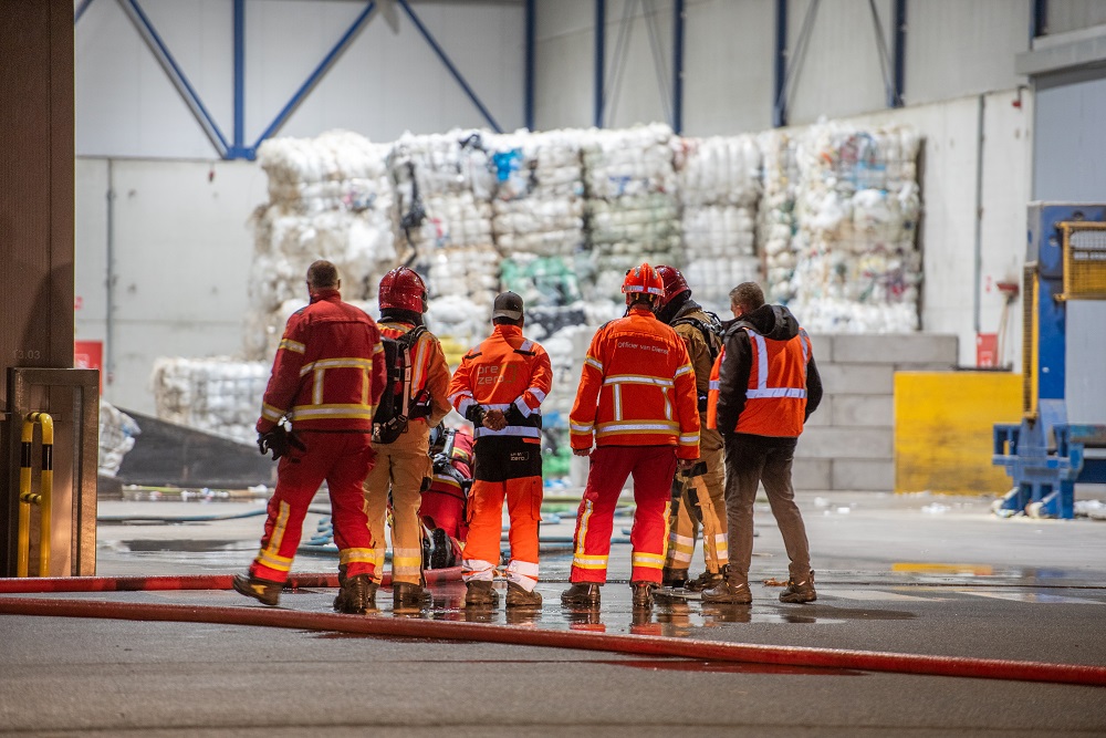 Brand in loods van PreZero snel onder controle