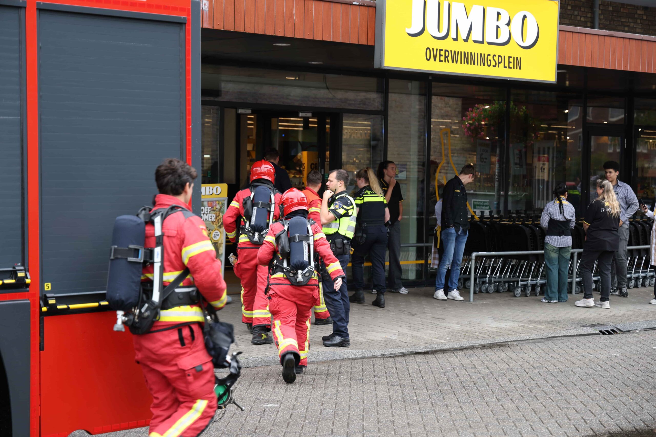 Supermarkt ontruimd na brandmelding