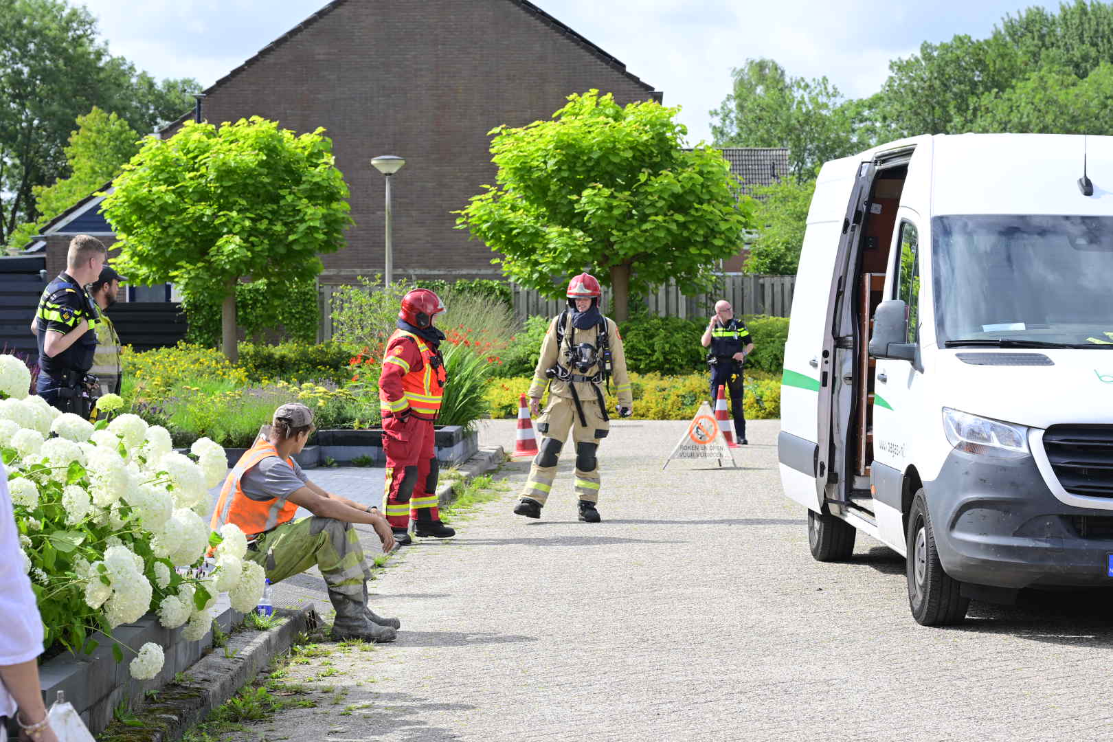 Gaslek na werkzaamheden voor vervanging gasleiding