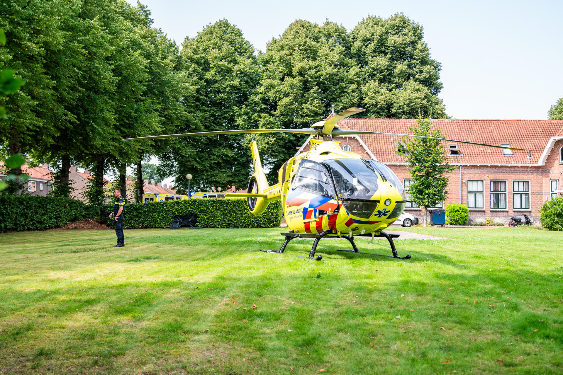 Grote hulpverlening na incident in pand