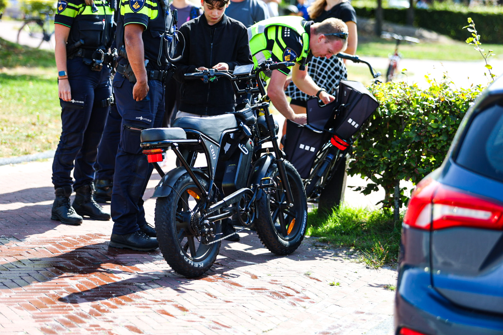 Fietser gewond na botsing met fatbiker