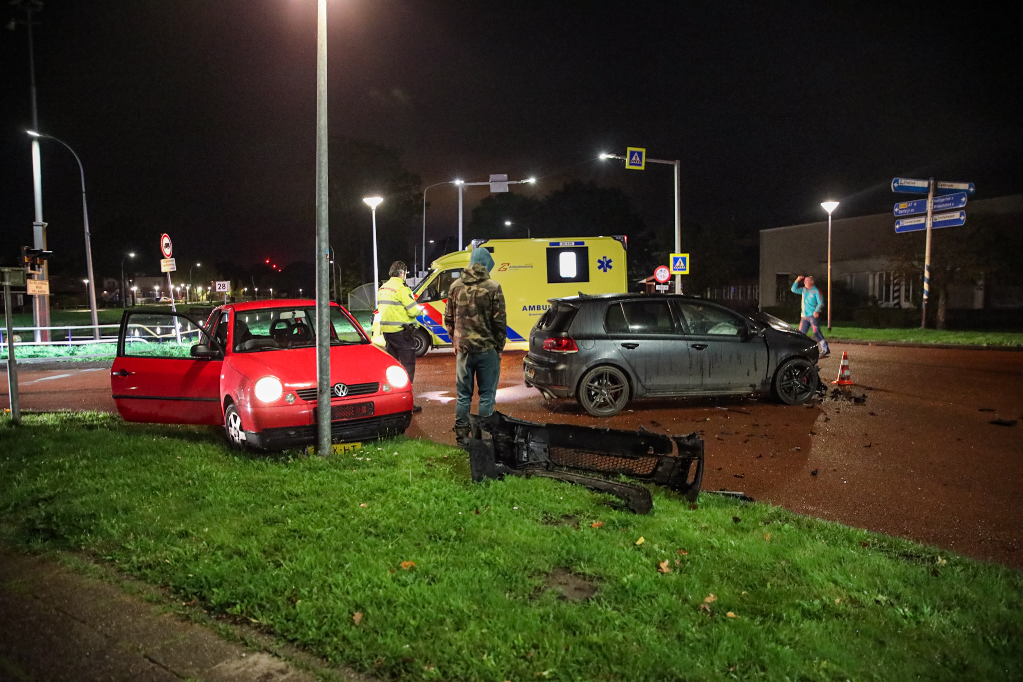 Bestuurder gewond na botsing op kruising