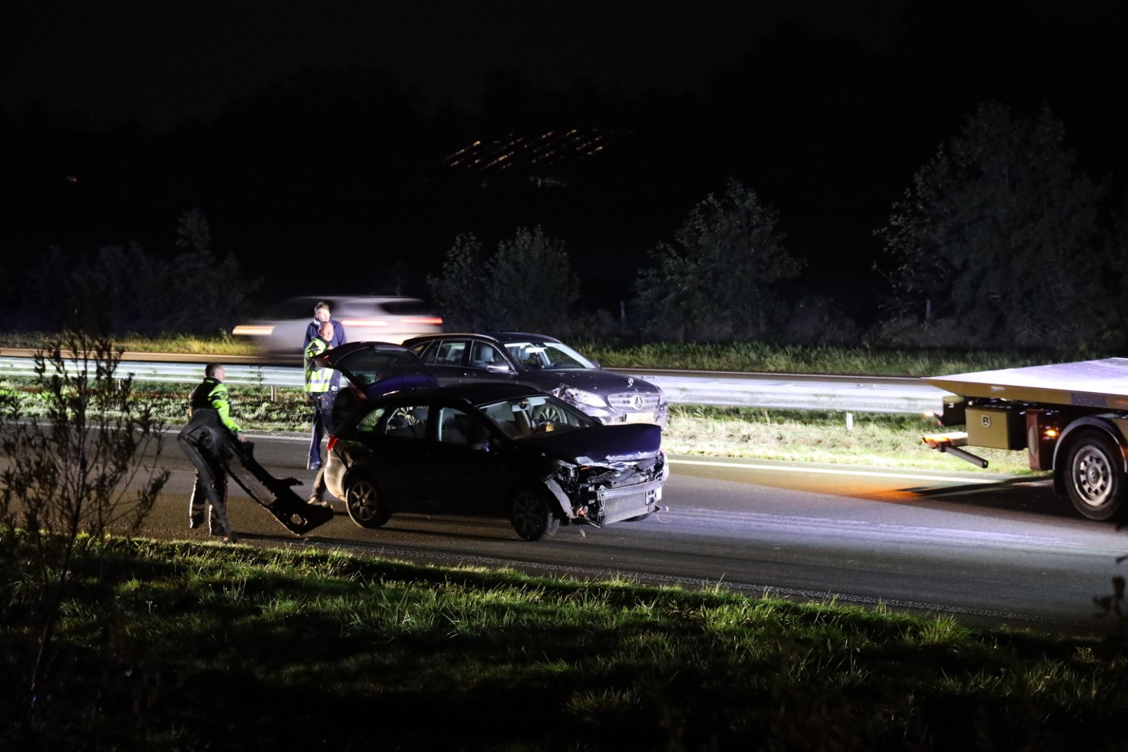 Ongeluk op Centrale As bij Burgum zorgt voor kilometerslange file