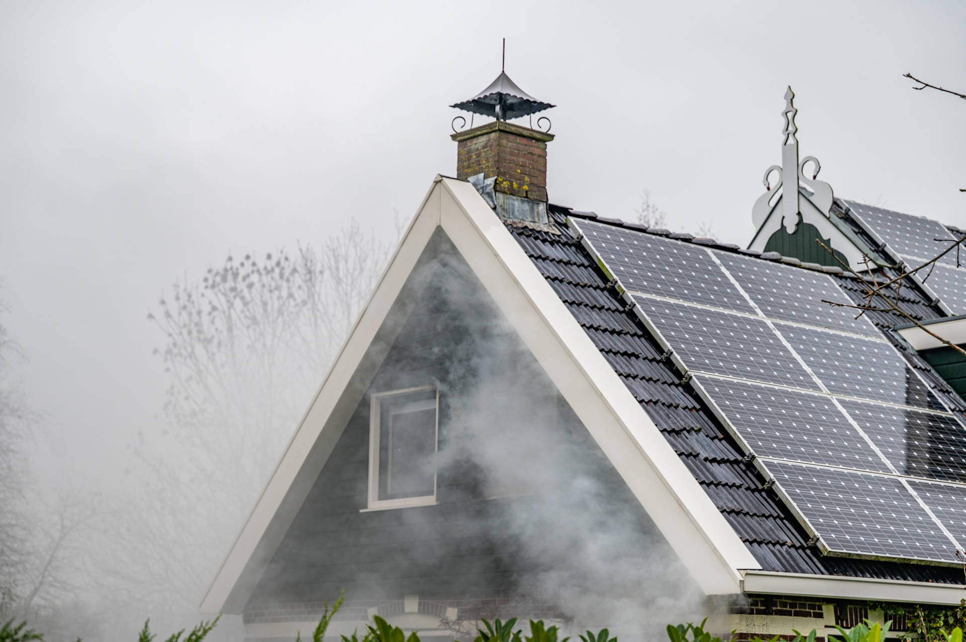 Veel schade aan woning door brand