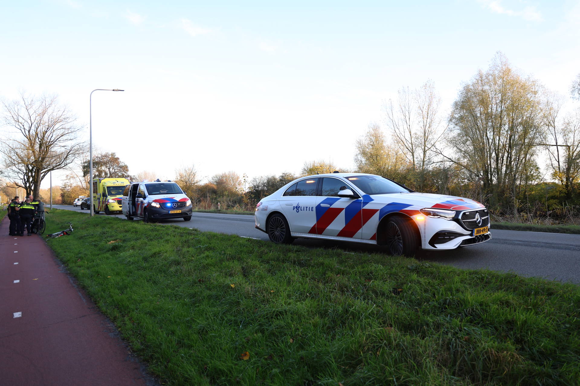 Fietser raakt gewond bij botsing