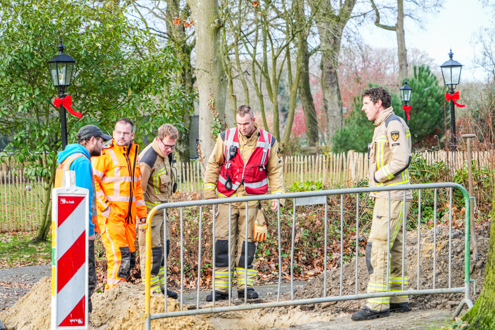 Gasleiding geraakt bij graafwerkzaamheden