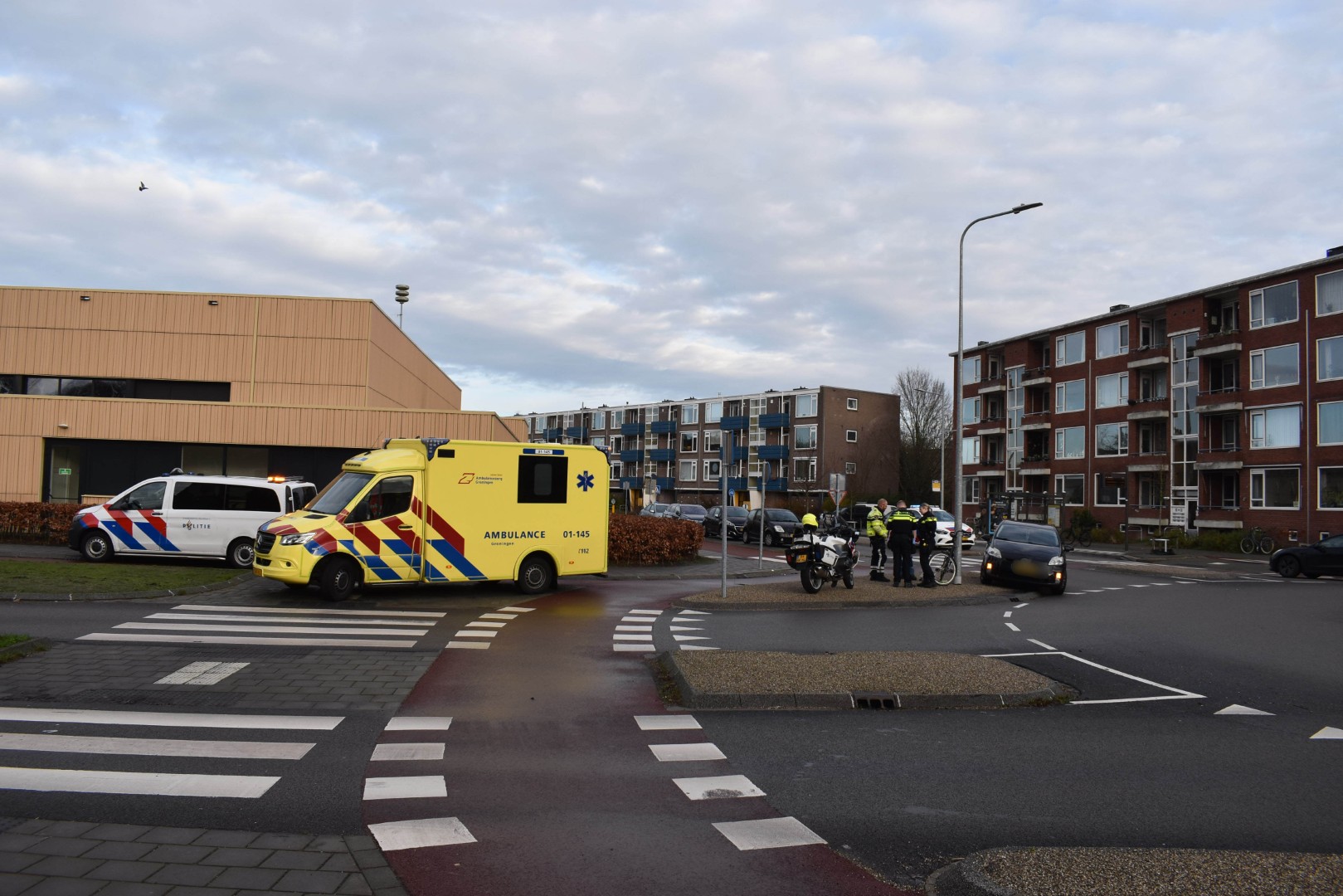 Fietser gewond na aanrijding met auto