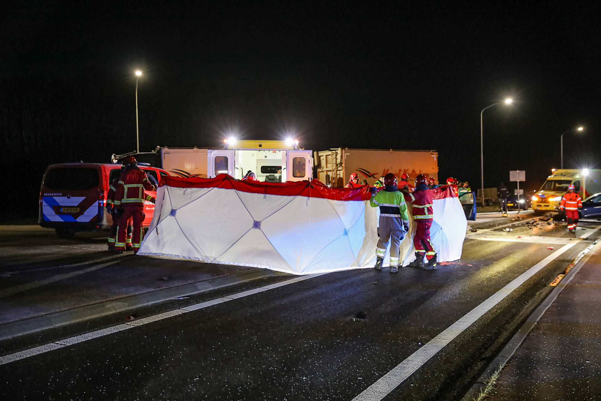 Ernstig ongeval op snelweg door vermoedelijk gladheid