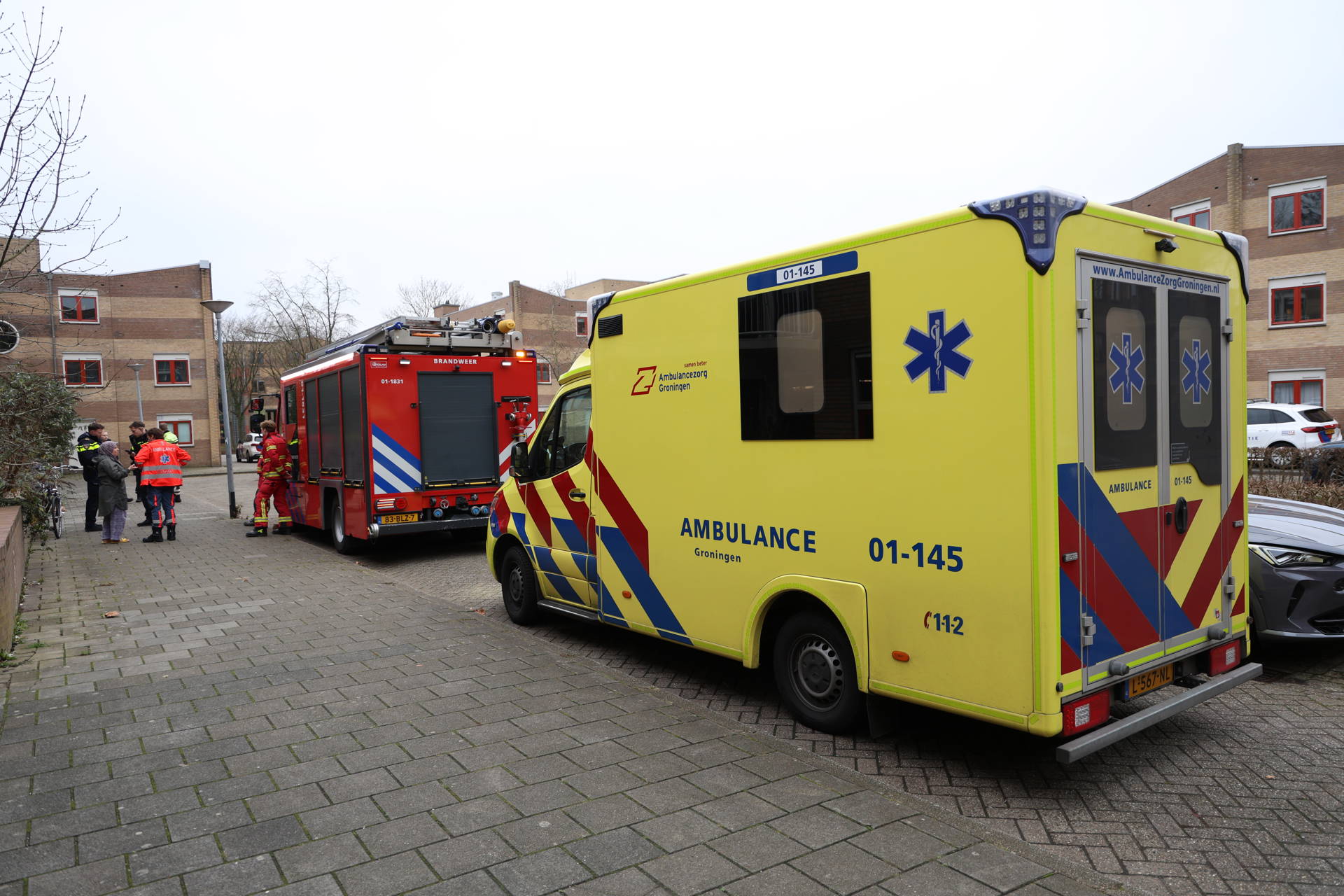 Hulpdiensten rukken uit na brandmelding in woning
