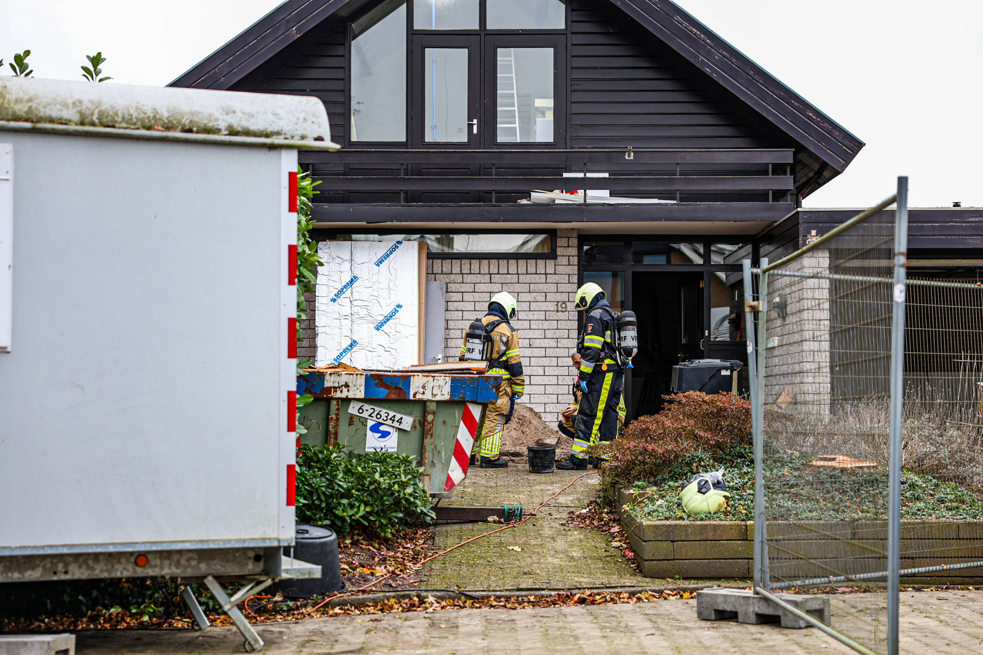 Gaslek bij werkzaamheden aan een woning
