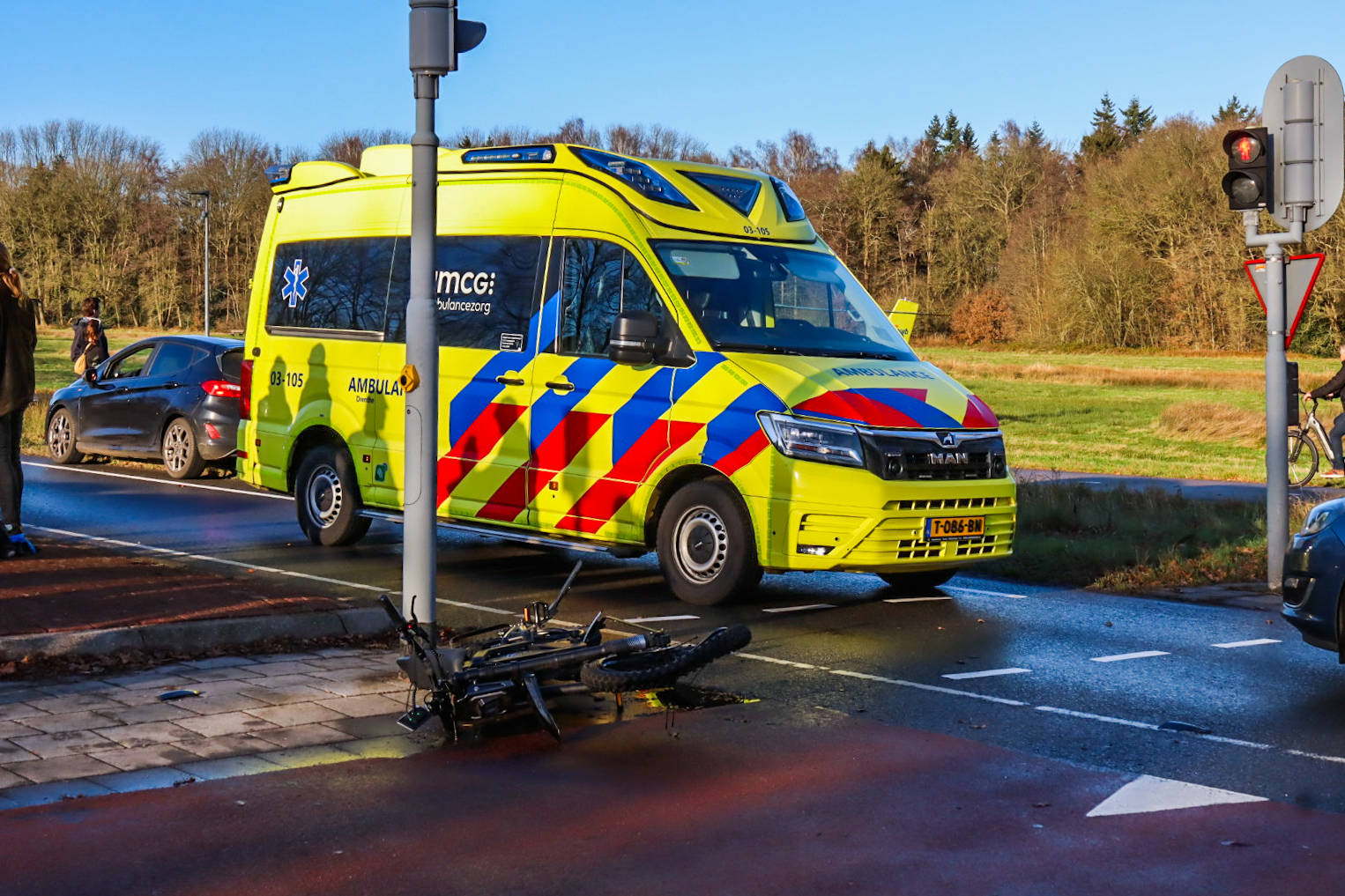 Fatbike aangereden bij ernstig ongeval, slachtoffer met spoed naar ziekenhuis